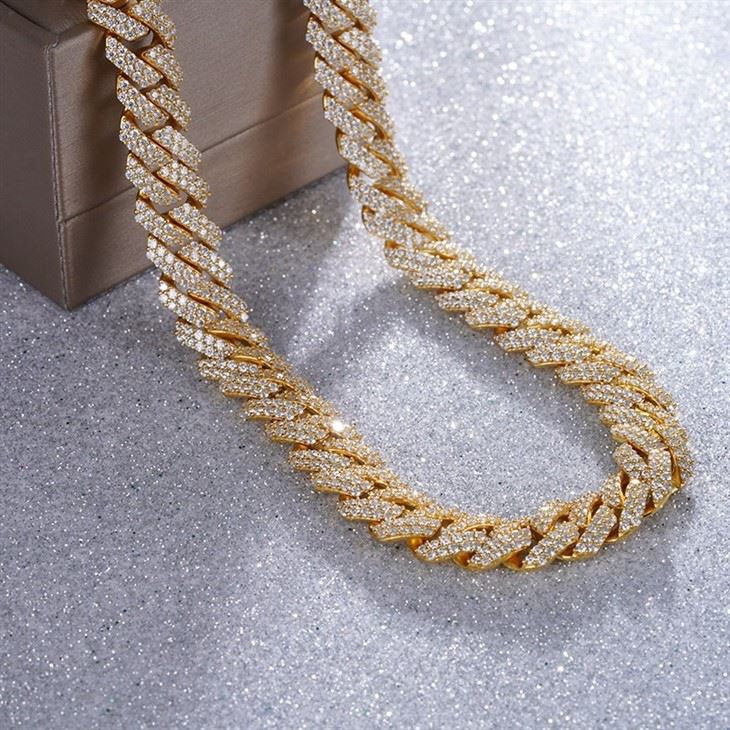 Moissanite Diamond Cuban Necklace