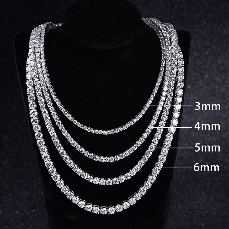 Moissanite Diamond Tennis Necklace