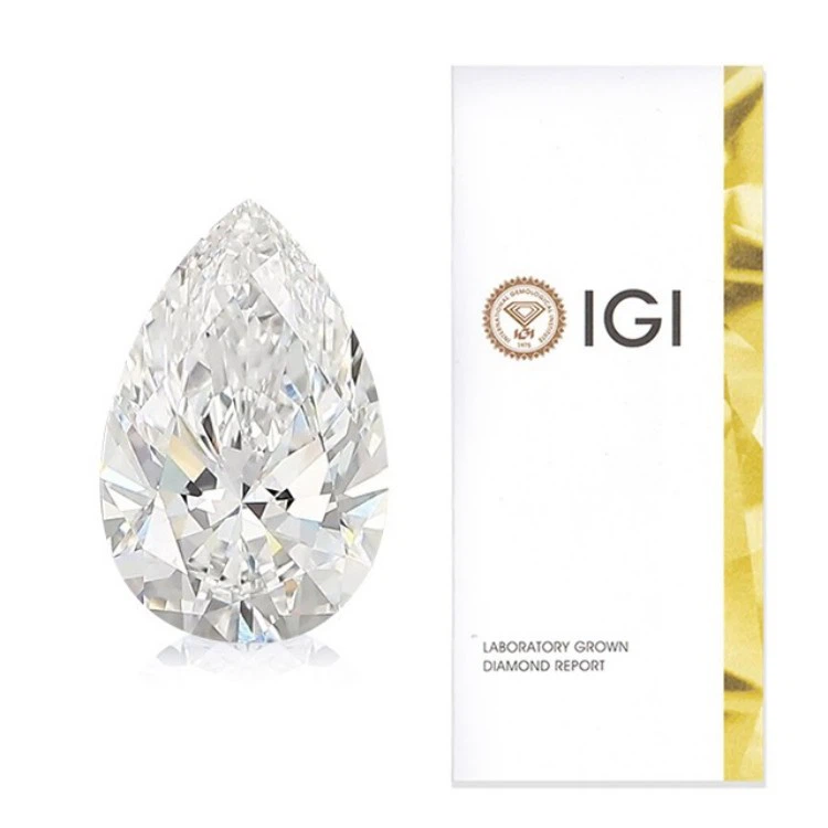 Pear Shaped IGI Certified Lab Grown Diamond