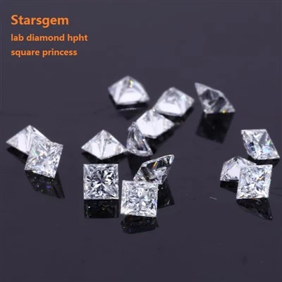 Princess Cut Lab ปลูกเพชรระยะประชิด